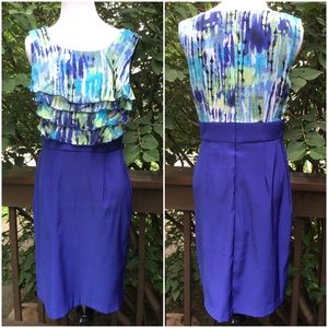 Connected Apparel Beautiful Blue Dress !